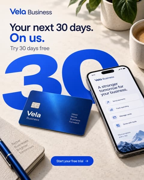 Fictional Vela Business creative